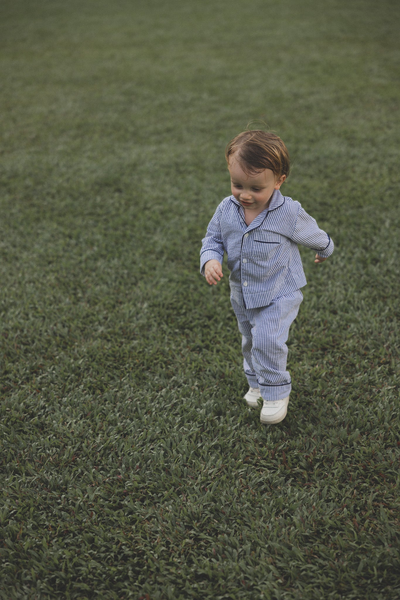 The Parlour Kids Pajama Set in Navy