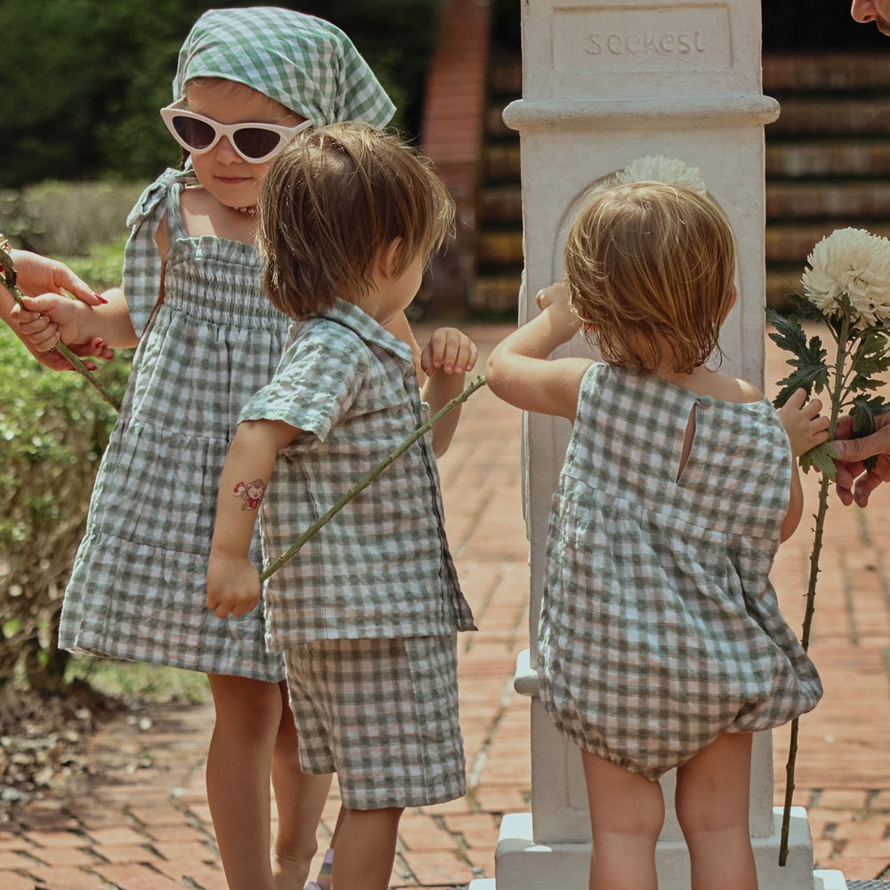 
                  
                    Cruz Boys Shirt and Shorts Set in Gingham
                  
                