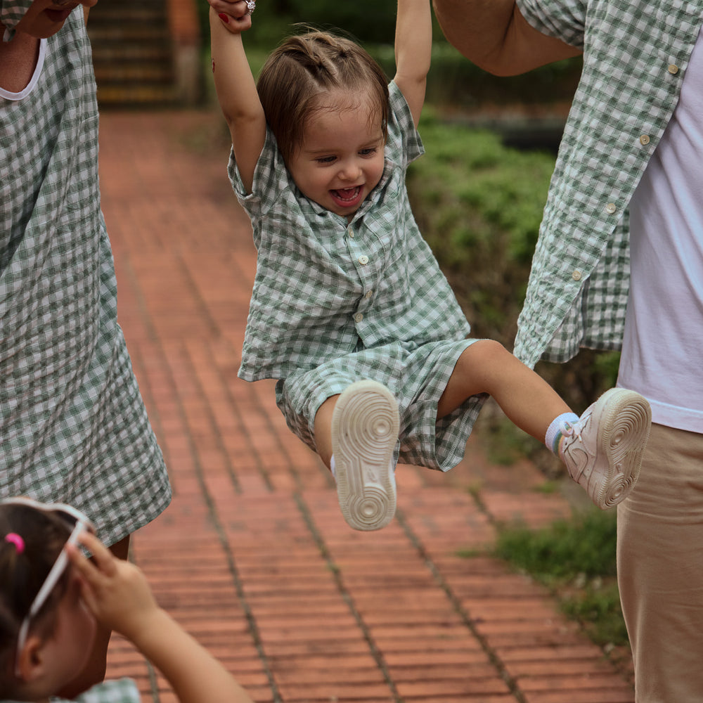 
                  
                    Cruz Boys Shirt and Shorts Set in Gingham
                  
                