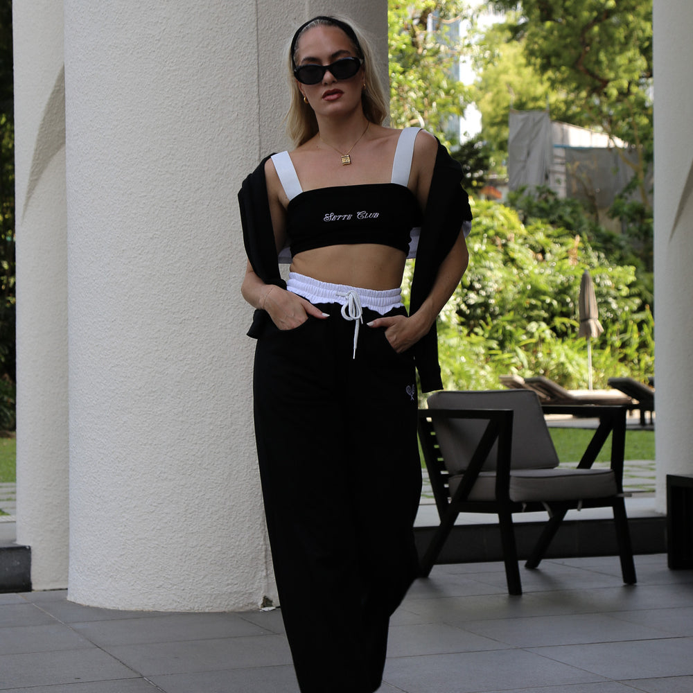 
                  
                    The Hallie Contrast Wide Leg Sweatpant
                  
                